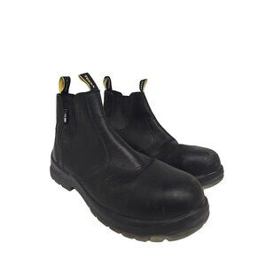 TERRA Men's 6'' Murphy Composite Toe Plate Slip-On Work Boots Black Size 13W